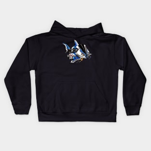 BMW S1000RR Shark White & Blue Kids Hoodie